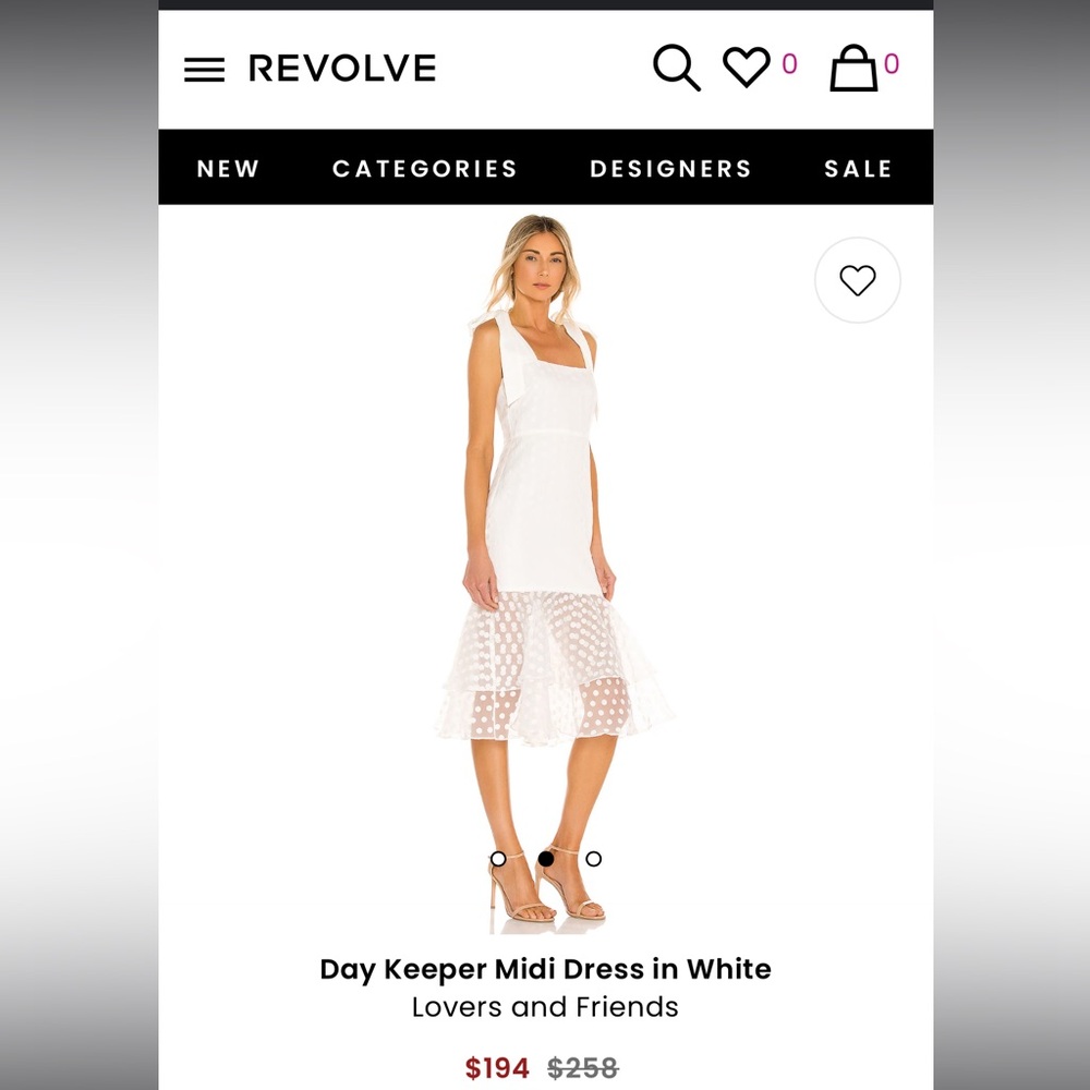 REVOLVE Day Keeper Midi Dress in white - Lovers and Friends